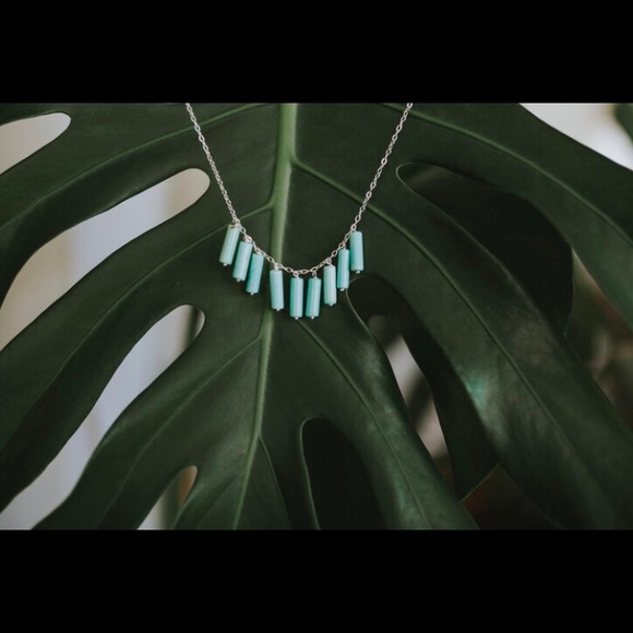 Turquoise Fringe Neckkace - Picture 4 of 4